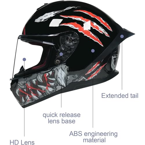 Full Face Motorcycle Helmet with HD Visor N1570