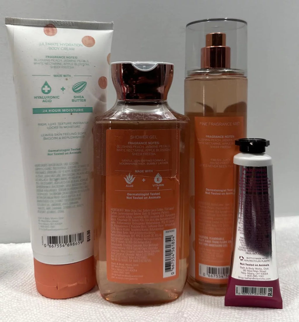 4 Piece Gift Set: Shower Gel 10 fl oz, Fragrance Mist 8 fl oz, Body Cream 8 oz, Hand Cream 1 fl oz F567