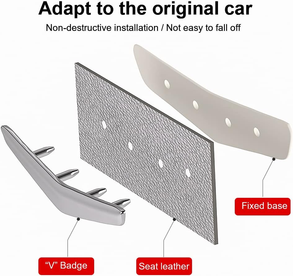 Leather Seat Badge 4PCS E48282