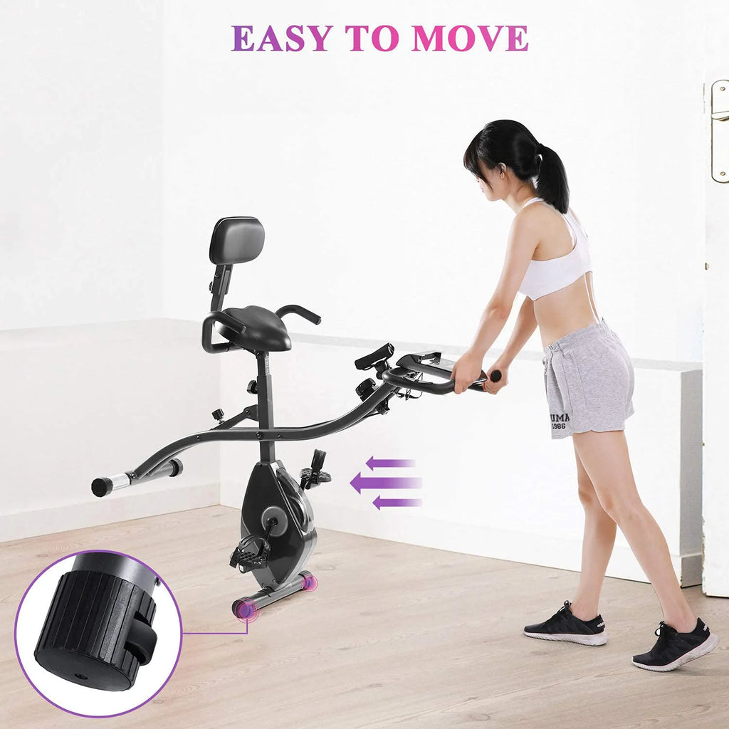 Magnetic Upright Exercise Bike with Pulse Sensor LCD Monitor B2184