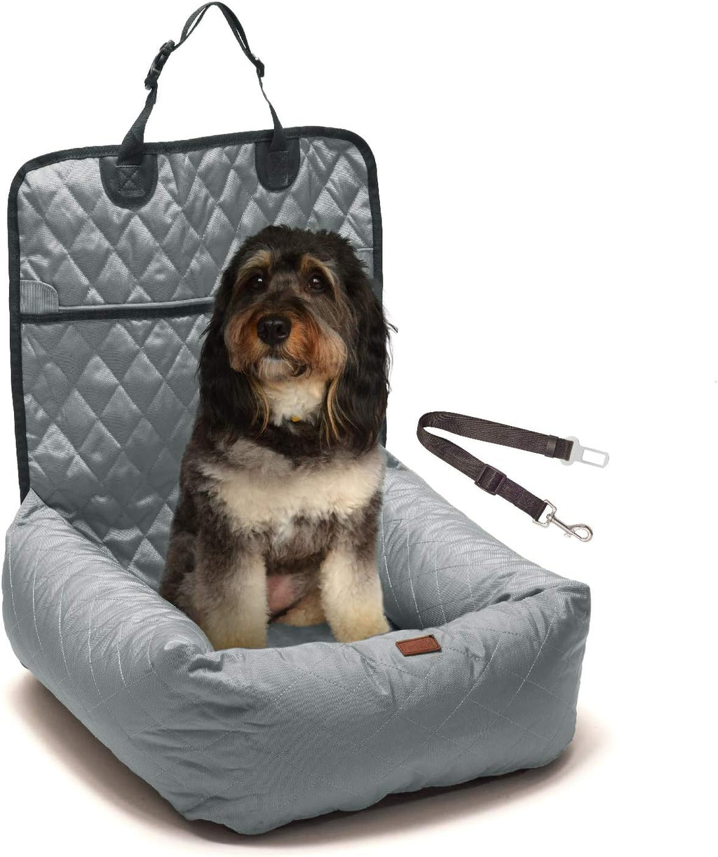 Tan Water Resistant Dog Car Booster Seat X1993