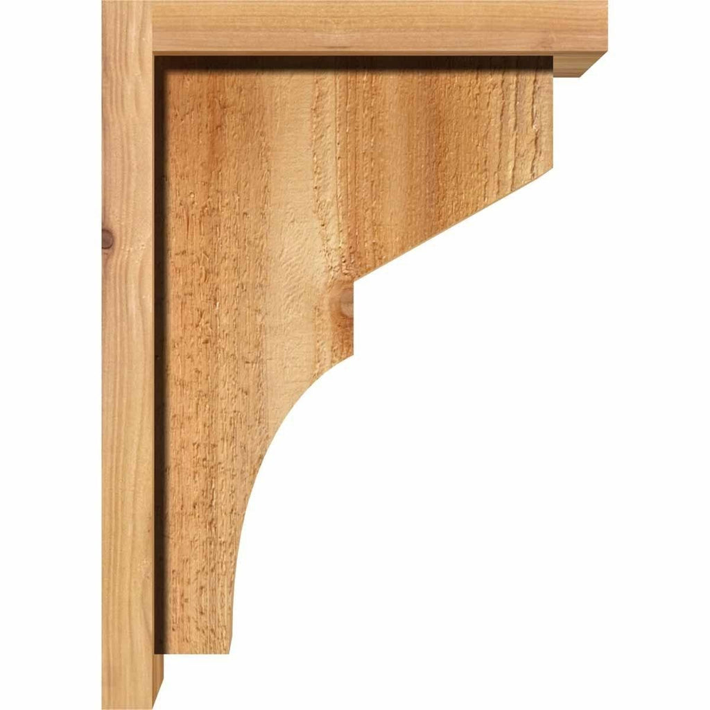 Monterey Rough Sawn Corbel with Backplate, Western Red Cedar Y46017