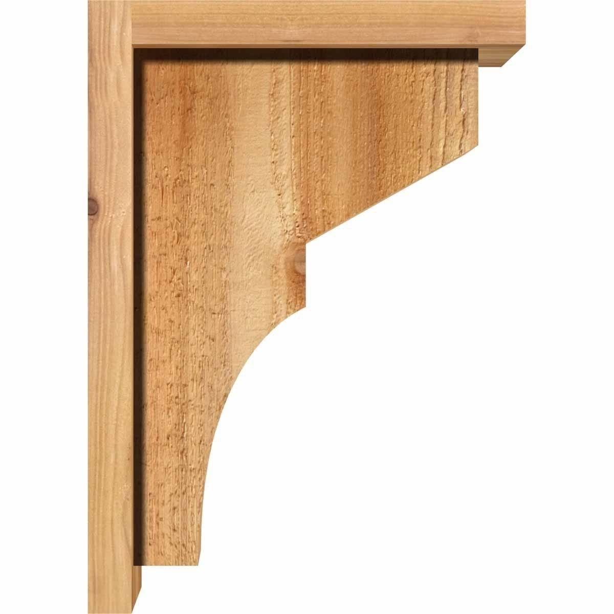 Monterey Rough Sawn Corbel with Backplate, Western Red Cedar Y46017