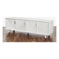 Solid Wood 68" TV Stand for TVs up to 78" White R96226