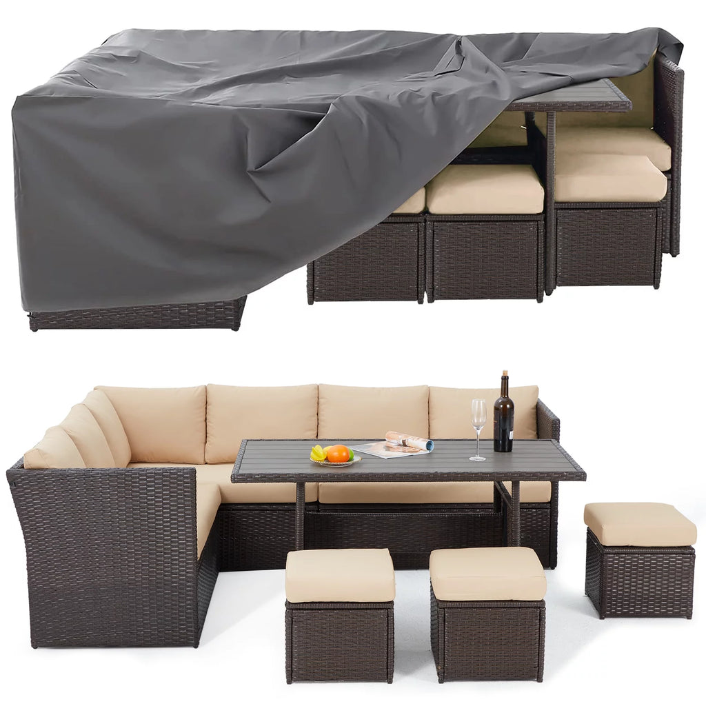 7 Piece Rattan Wicker Patio Conversation Set R6203