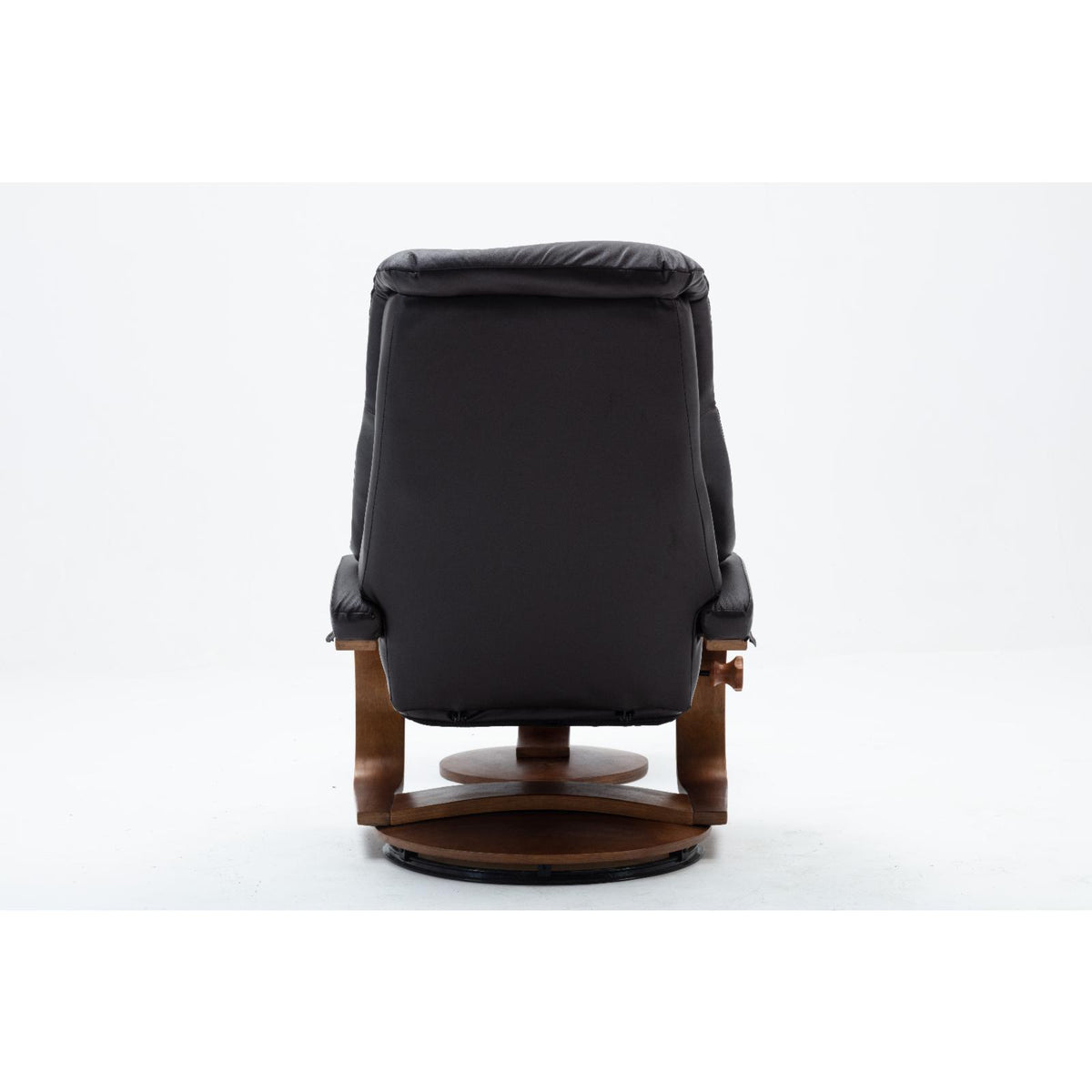 Top Grain Leather Recliner and Ottoman J156
