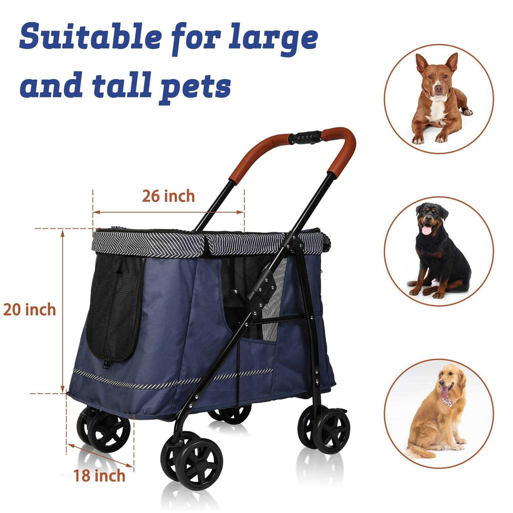 Folding Pet Stroller with Dual Entry M682