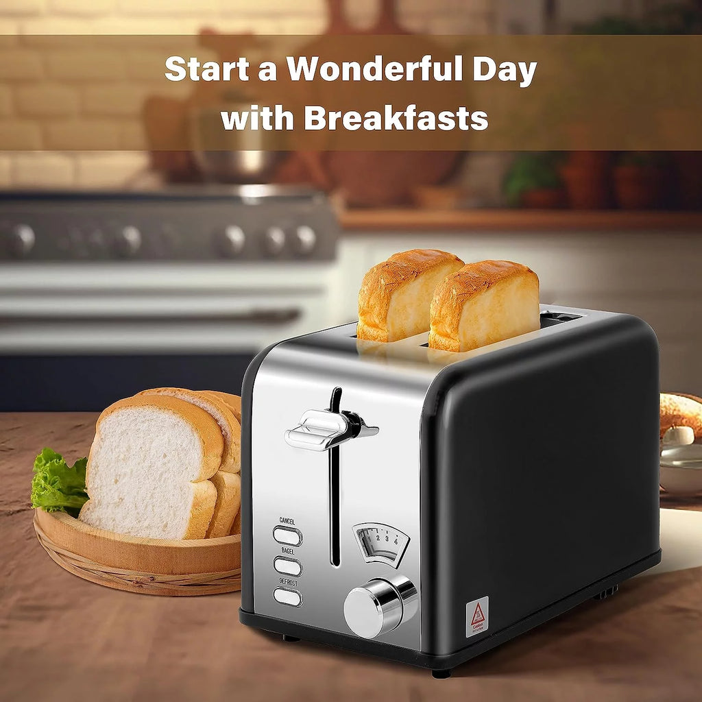 2-Slice Toaster with 1.5 inch Wide Slot, Black H480
