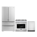 36 Gas Range, Dishwasher and Refrigerator with Ice Maker U483