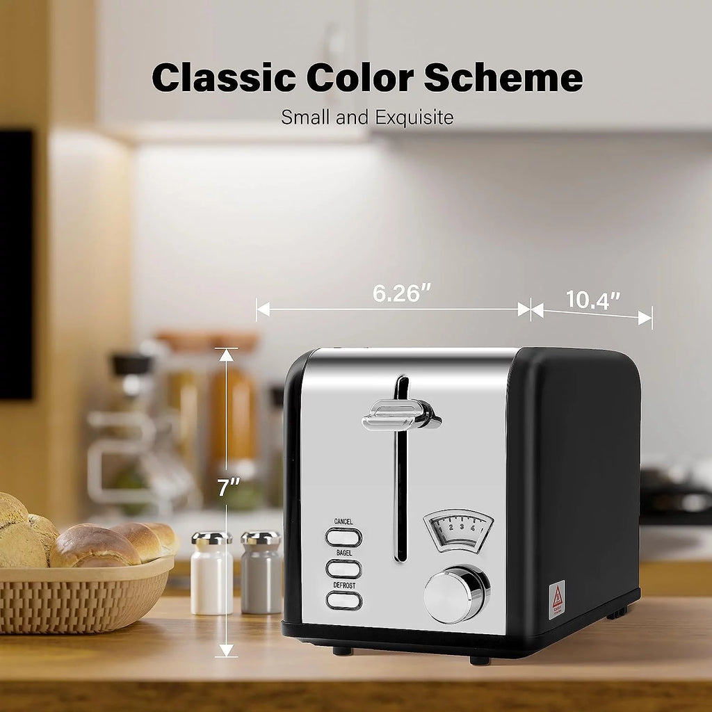 2-Slice Toaster with 1.5 inch Wide Slot, Black H480