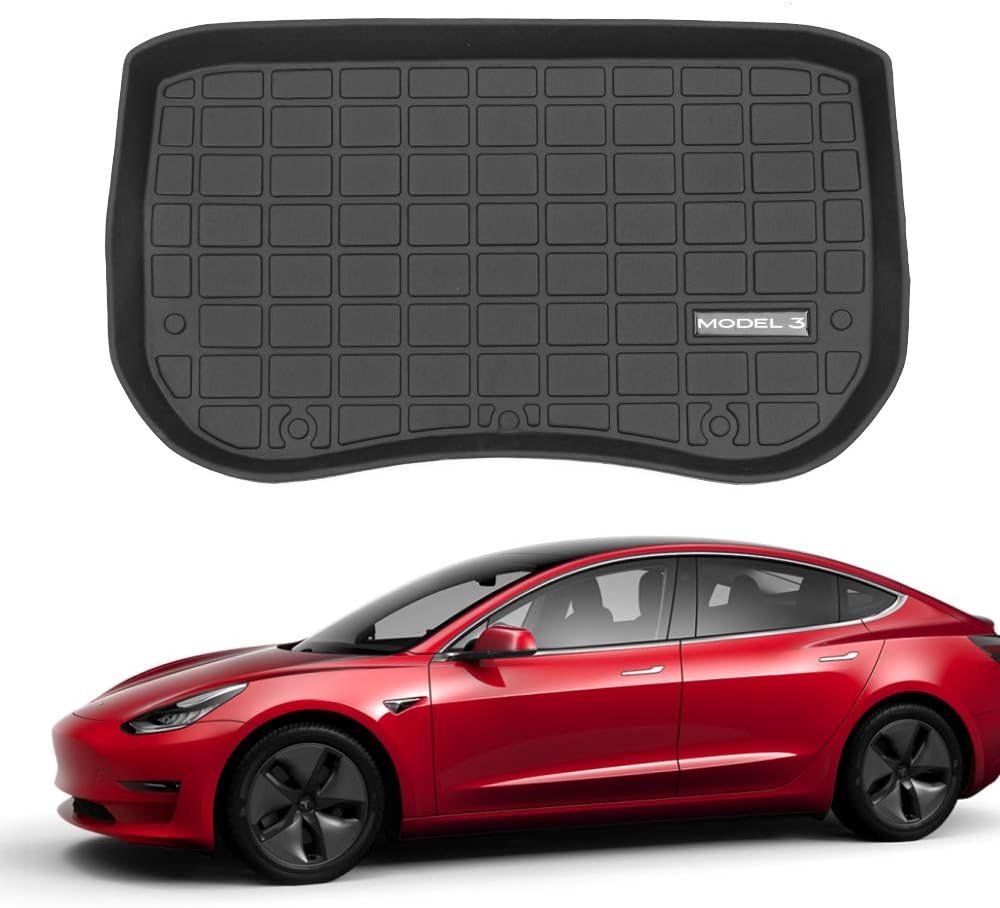 Set of 6 All Weather Frunk Mats for Tesla Model 3 V99025