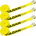 Classic Yellow 2 Inch x 30 Foot Winch Strap with Flat Hook, 4 Pack H800782