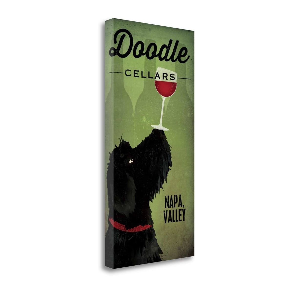 Black Dog Graphic Art on Wrapped Canvas Q725275
