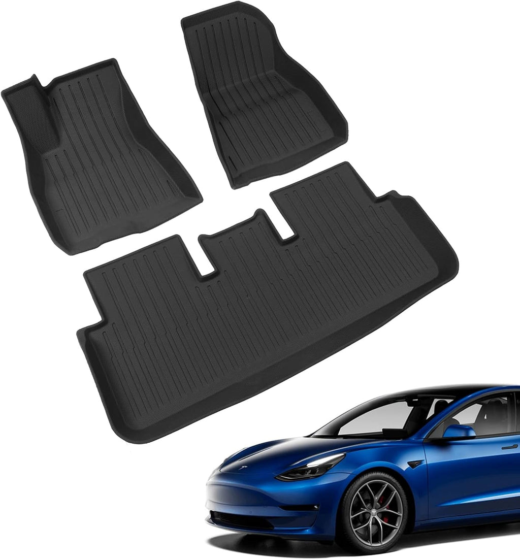 Set of 6 All Weather Frunk Mats for Tesla Model 3 V99025