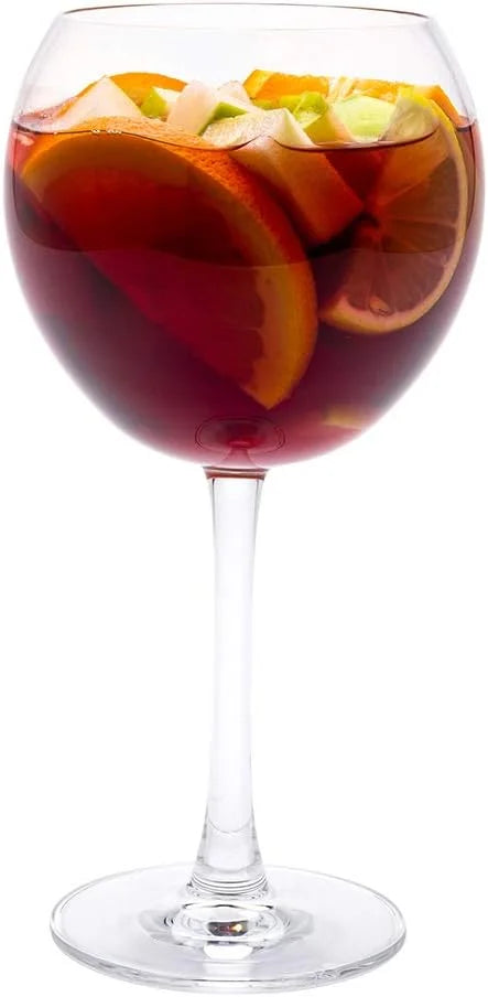 20 Ounce Gin Balloon Glasses Set Of 6 Crystal Wine Glasses K6243