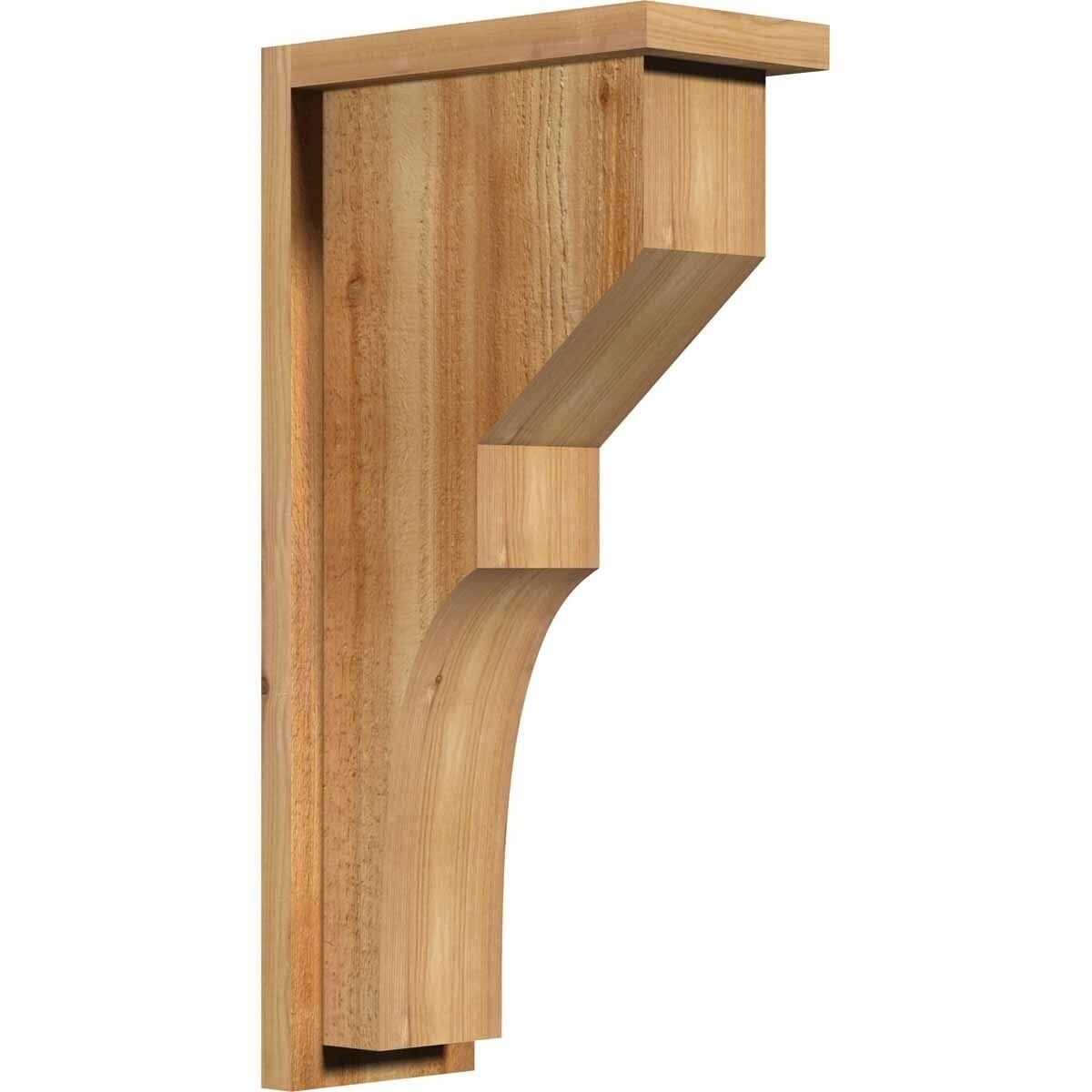 Monterey Rough Sawn Corbel with Backplate, Western Red Cedar Y46017
