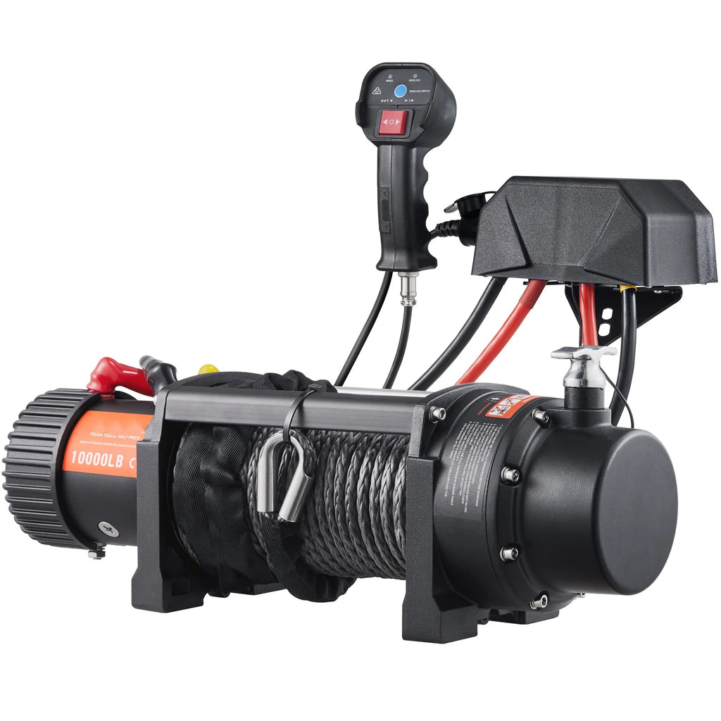 12V 10,000 lb Nylon Rope Winch with Wireless Remote M629345