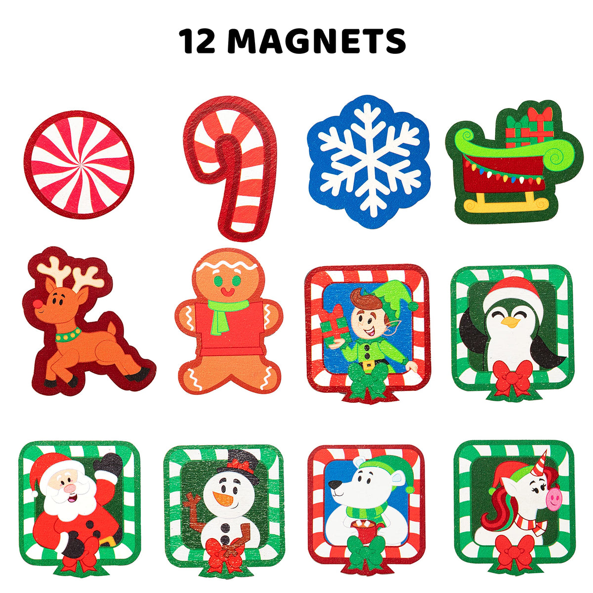 12 Day Countdown to Christmas Wooden Advent Calendar Magnetic Gingerbread House Z42758
