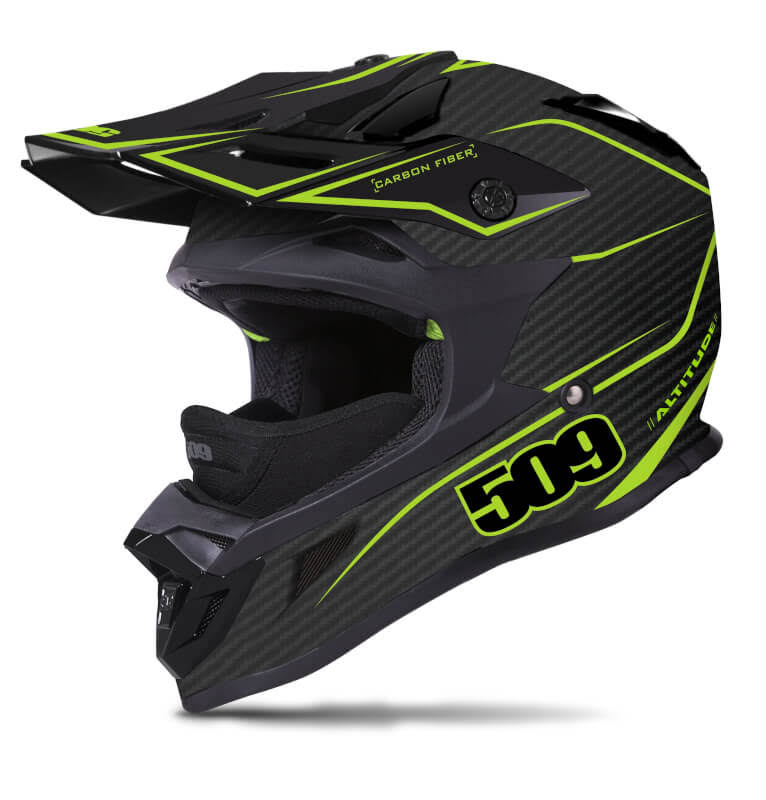 Carbon Fiber Helmet - Lime N291
