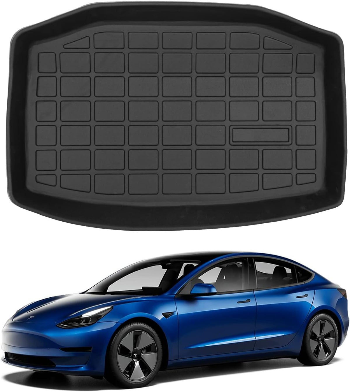 Set of 6 All Weather Frunk Mats for Tesla Model 3 V99025