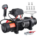 12V 10,000 lb Nylon Rope Winch with Wireless Remote M629345